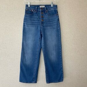Madewell Slim Wide Leg Crop Jeans